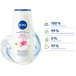 Produktbild für Duschgel Nivea Pflegedusche Rose &amp; Almond Oil