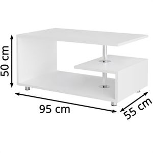 Produktbild für Couchtisch CASARIA Orlando, aus Holz, weiß
