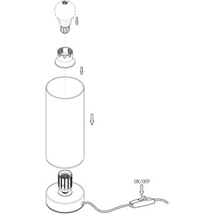 Produktbild für Tischlampe Eglo Damasco 1, mit E27-Fassung