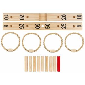 Produktbild für Wurfspiel Idena 40199, Ringwurfspiel aus Holz