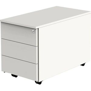 Rollcontainer Kerkmann start up 4557, Holz, weiß