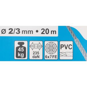 Produktbild für Drahtseil Dörner+Helmer 190376, Traglast bis 45 kg