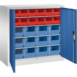 Magazinschrank CP-Möbel Serie 13, grau / blau