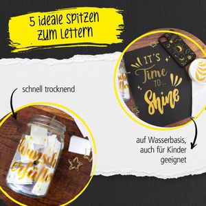 Produktbild für Acrylstifte Online Gold Lettering Set 18517