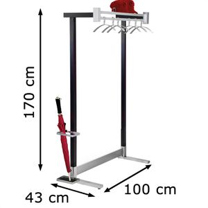 Produktbild für Garderobenständer Kerkmann Montana, 6553 schwarz