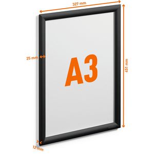 Produktbild für Klapprahmen Durable 479701, 25 mm Profil, DIN A3