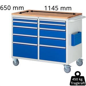 Produktbild für Werkstattwagen Rau Serie 7000, Tragkraft 450 kg
