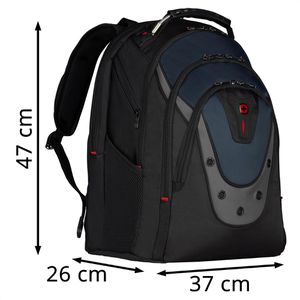 Produktbild für Laptop-Rucksack Wenger Ibex, 600638 schwarz / blau