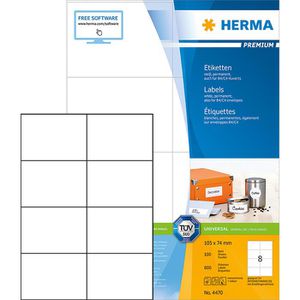 Universaletiketten Herma 4470 Premium, weiß