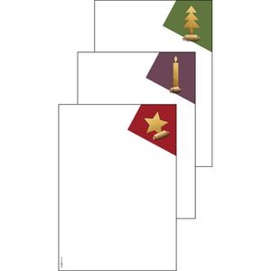 Weihnachtsbriefpapier Sigel DP410, Cut-Out Style
