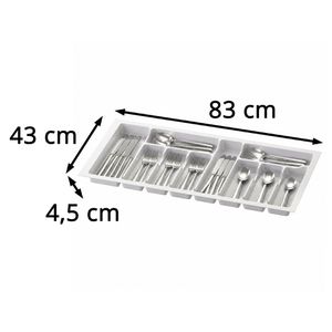 Produktbild für Besteckkasten Sossai Divio, weiß, aus Kunststoff
