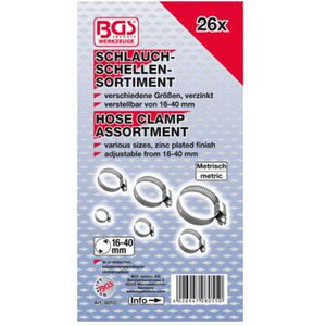 Produktbild für Schlauchschelle BGS-technic 8055, Sortiment