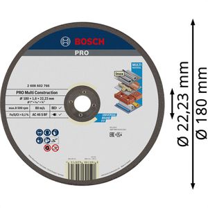 Produktbild für Trennscheibe Bosch PRO Multi Construction