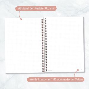 Produktbild für Notizbuch paper&amp;you Spirale Poppy, 7297-4, Karton Softcover