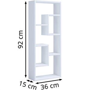 Produktbild für Bücherregal VCM Vilo, 917475, weiß