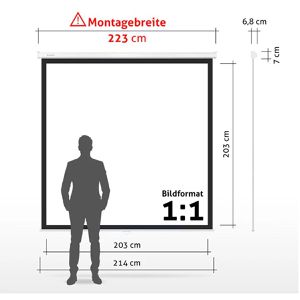 Produktbild für Beamer-Leinwand ESMART Professional MIROLO