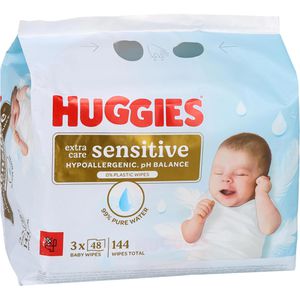 Feuchttücher Huggies Pure Extra Care Sensitive, 144 Tücher