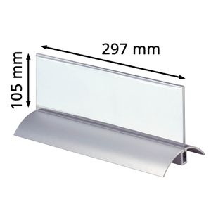 Produktbild für Tischnamensschilder Durable Presenter De Luxe, glasklar, A4