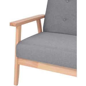 Produktbild für Loungesessel vidaXL 242225, hellgrau