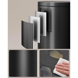 Produktbild für Mülleimer Songmics LTB031BZ02, tintenschwarz