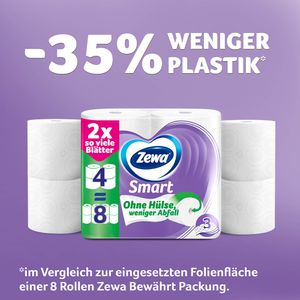 Produktbild für Toilettenpapier Zewa Smart, ohne Hülse