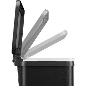 Produktbild für Mülleimer Hailo Öko duo Plus L, schwarz