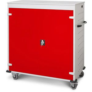 Laptopwagen Rotstahl 463376, grau / rot