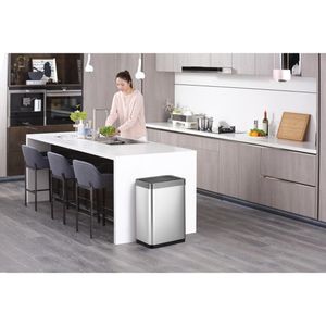 Produktbild für Mülleimer EKO Mirage X, VB 926047, Sensor, silber