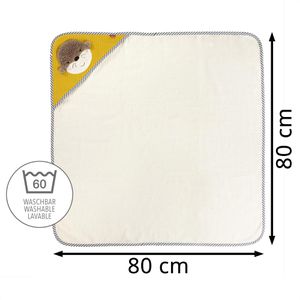 Produktbild für Handtuch Fehn Kapuzenbadetuch Otter, mit Motiv, 80 x 80 cm