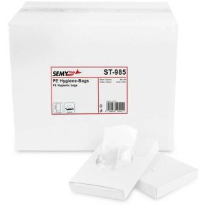 Hygienebeutel Semy-Top ST-985, weiß, Folie