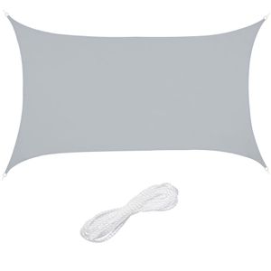 Sonnensegel Relaxdays hellgrau, rechteckig