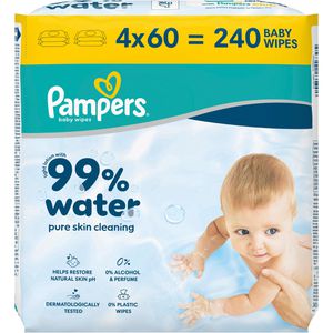 Feuchttücher Pampers 99% Water, 240 Tücher