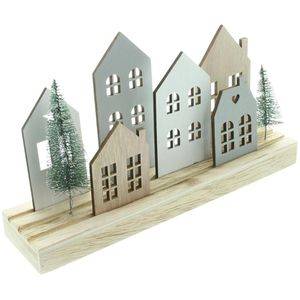 Produktbild für Weihnachtsdeko Frank-Flechtwaren 770507, LED-Board Häuser