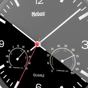 Produktbild für Wanduhr Mebus 56731, Kunststoff, analog, Quarzuhr