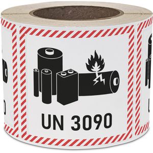 Gefahrgutaufkleber Boxlab Gefahrzettel, UN 3090