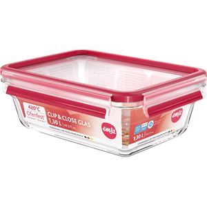 Produktbild für Frischhaltedose Emsa Clip&amp;Close N1041000, aus Glas