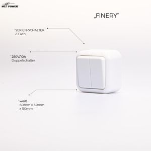 Produktbild für Lichtschalter McPower Finery, weiß