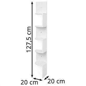 Produktbild für Wandregal Vasagle LBC72WT, weiß