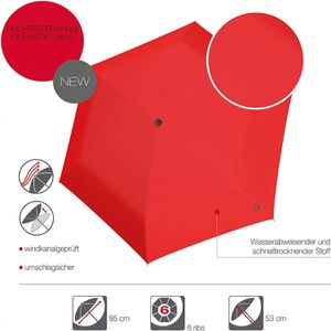 Produktbild für Regenschirm Knirps U.200 Ultra Duomatic, red, sturmfest