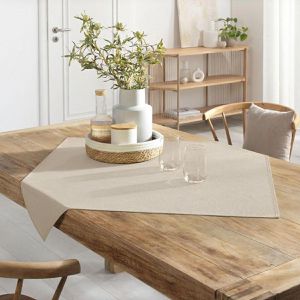 Produktbild für Tischdecke Delindo Wien, beige sandgrau, 85 x 85 cm