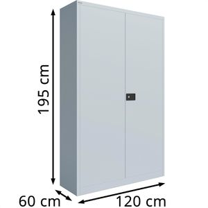 Produktbild für Werkzeugschrank Bisley HC782A124S, aus Metall, lichtgrau