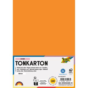 Folia Fotokarton 6122/4/17, A4, ocker, 220g/m², 100 Blatt
