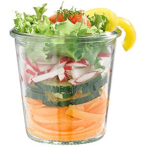 Produktbild für Einmachglas APS Weck-Glas, mit Glasdeckel
