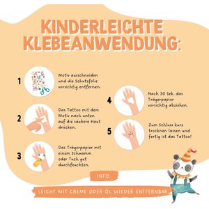Produktbild für Temporäre-Tattoos Papierdrachen B005-001-005