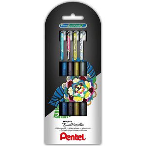 Produktbild für Gelschreiber Pentel Hybrid Dual Metallic Glitzer-Effekt-Gel