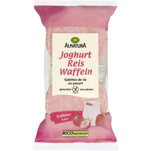 Produktbild für Reiswaffeln Alnatura aus Vollkornreis Joghurt Erdbeer, BIO