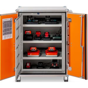 Produktbild für Akku-Ladeschrank CEMO Premium 8/10, mit 18 Steckdosen