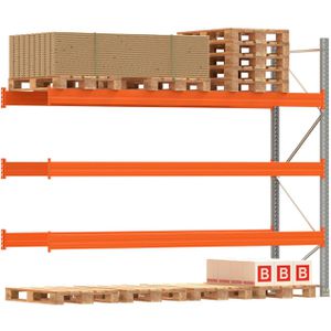 Anbauregal Regalwerk ARTUS, für 16 Paletten