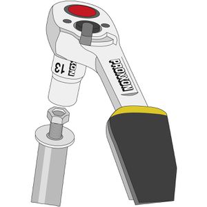 Produktbild für Steckschlüssel Proxxon 23286, 65-teilig