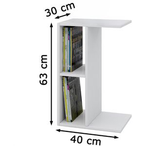 Produktbild für Beistelltisch VCM Nachto-Stand, weiß, aus Holz